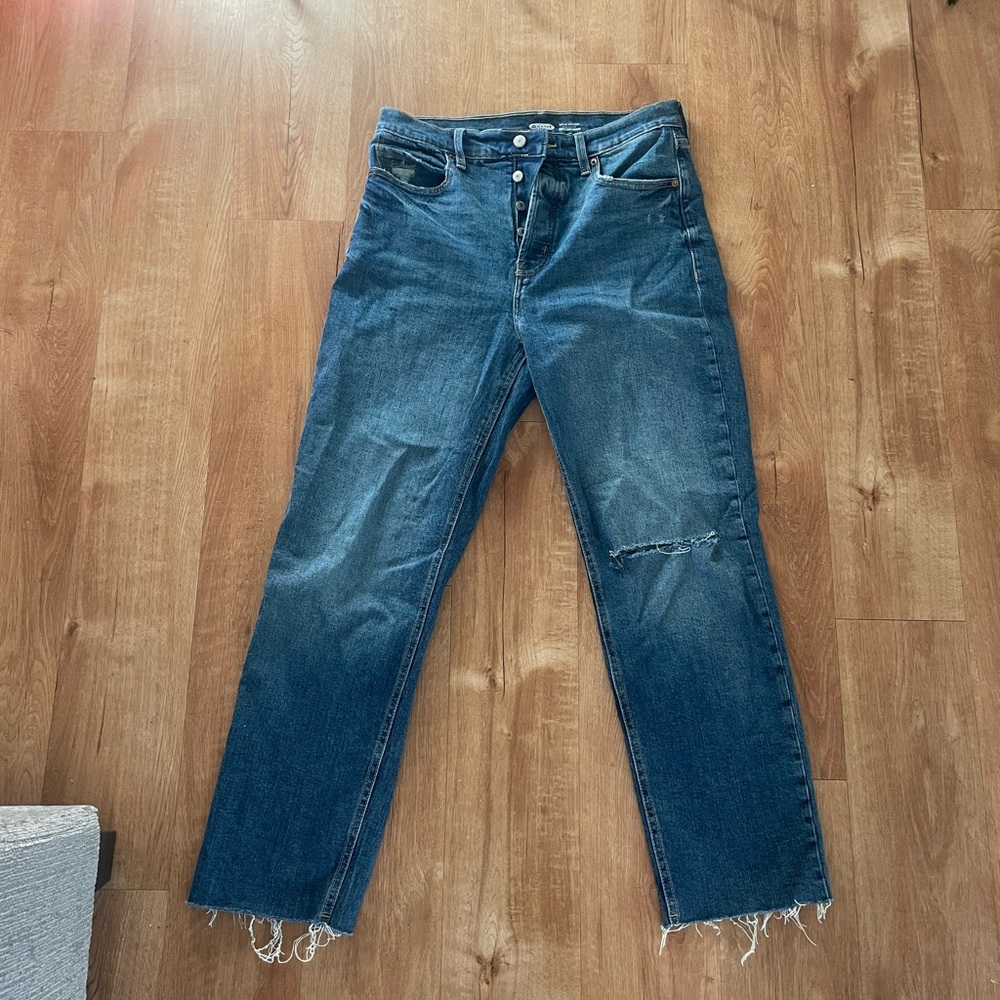 Old Navy Sky-Hi Straight High Rise Jean Size 10
